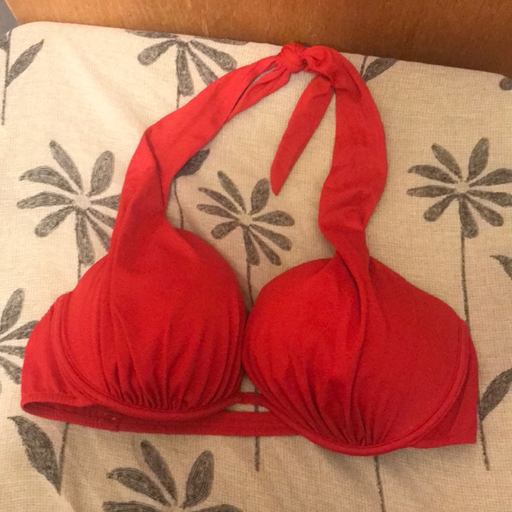 VENUS Red Halter Bikini Top